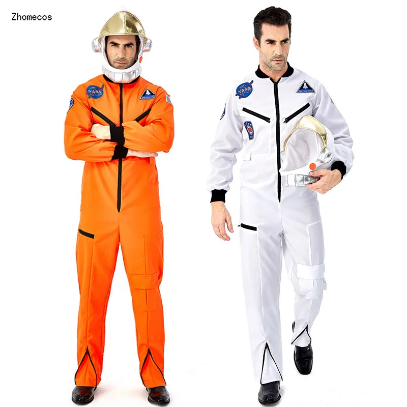 Костюм Zhomecos для косплея космонавтов костюм пилота космонавта косплей Хэллоуин