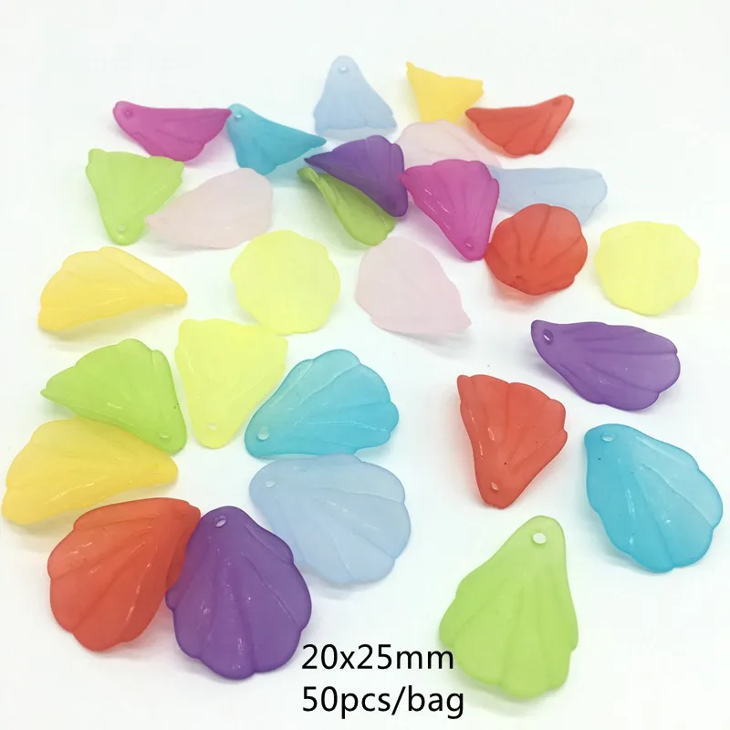 Meideheng акриловые бусины для цветов лепестки полупрозрачные тусклые полированные