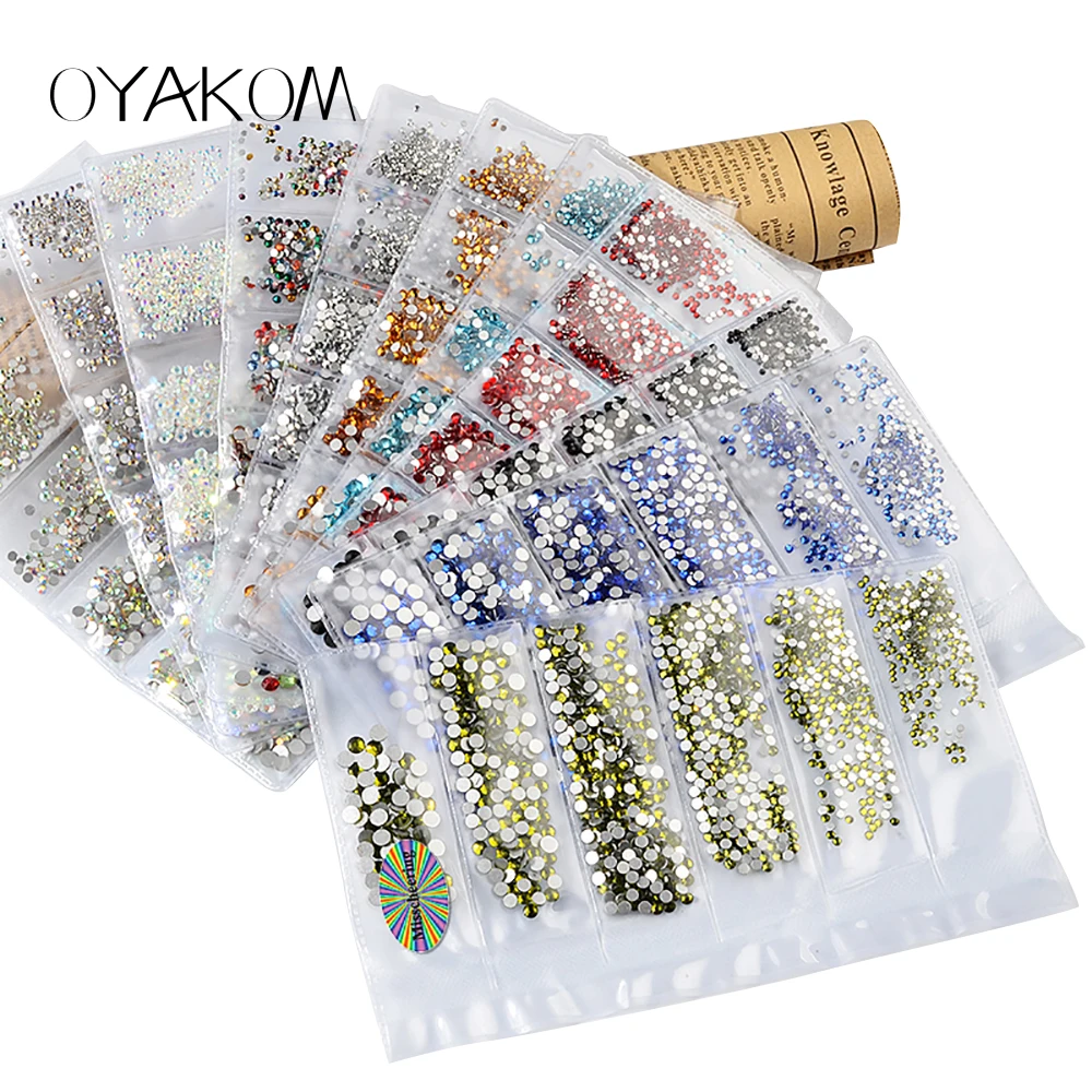 OYAKOM супер блестящие стразы на ногти для украшения ногтей хрустальные шармы 3D