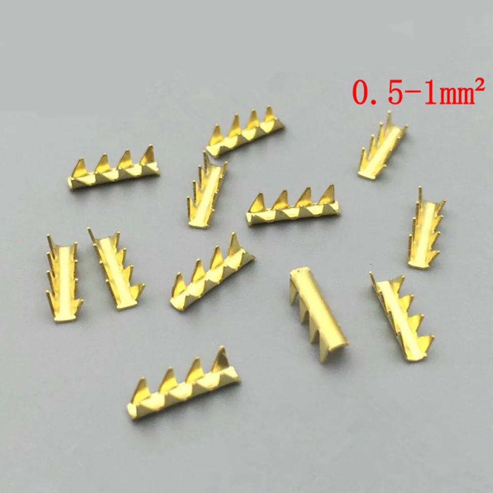

100pcs 451-2 U-shaped terminal tab cold inserts connectors cold terminals small teeth fascia terminal,0.5-1mm2