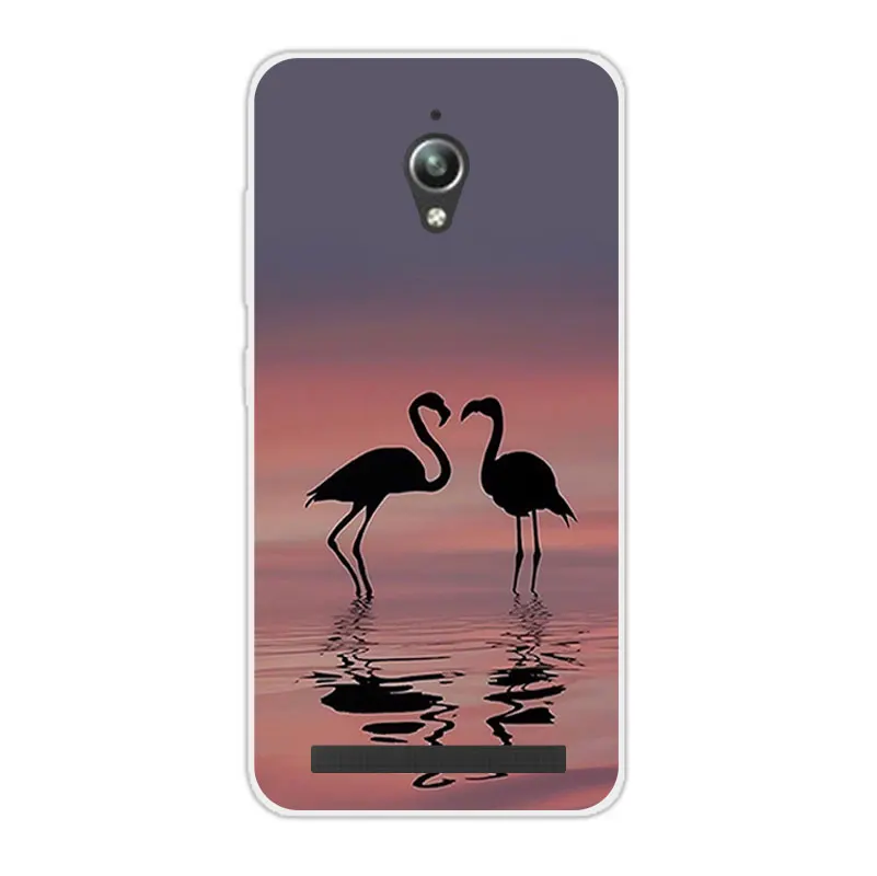 Силиконовые чехлы для Asus Zenfone Go ZC500TG телефонов ZC ZC500 500 500TG TG END WOLF прозрачная задняя