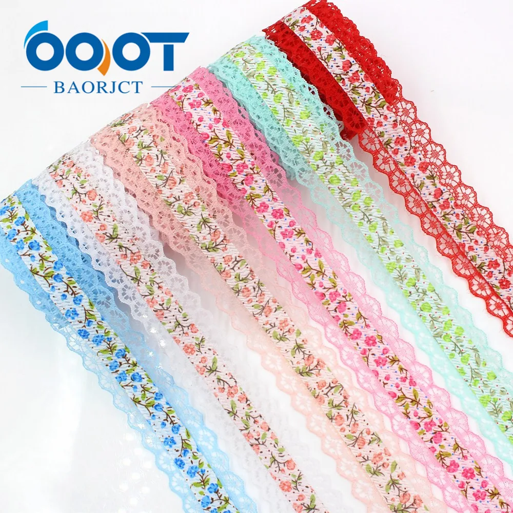 OOOT BAORJCT G-18607-358 горячая Распродажа 28 мм 10 ярдов Кружева Полые Цветы ленты, DIY материалы ручной работы, аксессуары для одежды