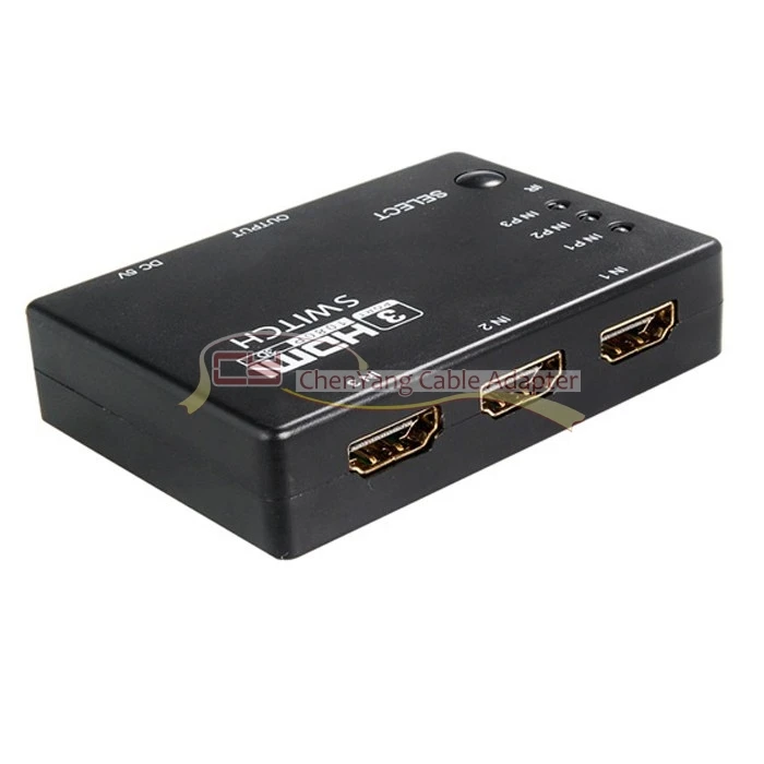 1 шт./лот 3 порта HDMI 1.3b 1080p HDTV Splitter Switcher 3x1 автоматический переключатель в с