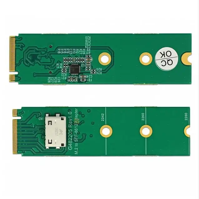 PCI E 3 0 M. 2 M key to Oculink SFF 8612 8611 хост адаптер для PCIe Nvme SSD|Компьютерные кабели и разъемы| |