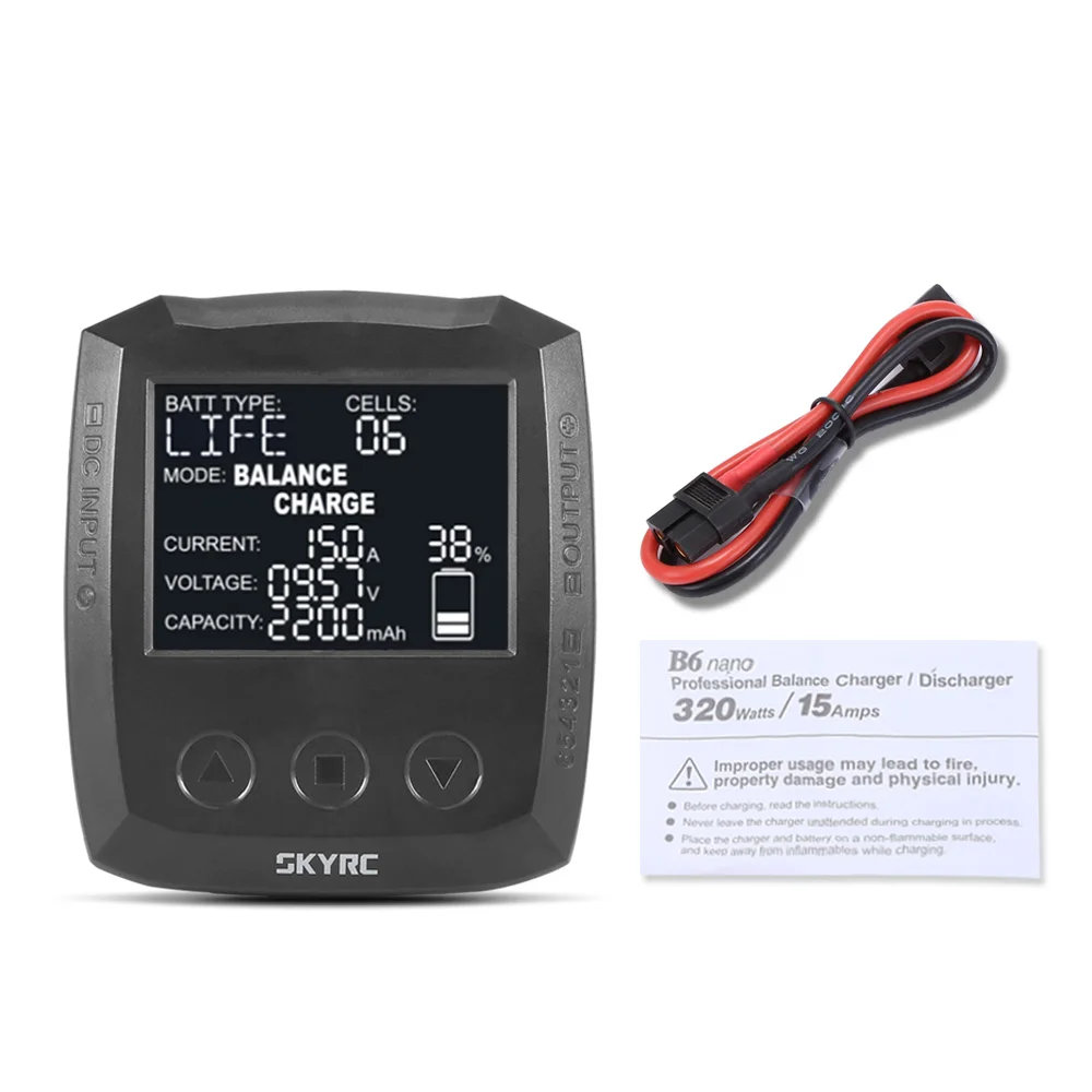 Зарядное устройство SKYRC B6 NANO 320 Вт DC Micro многохимическое балансирующее зарядное