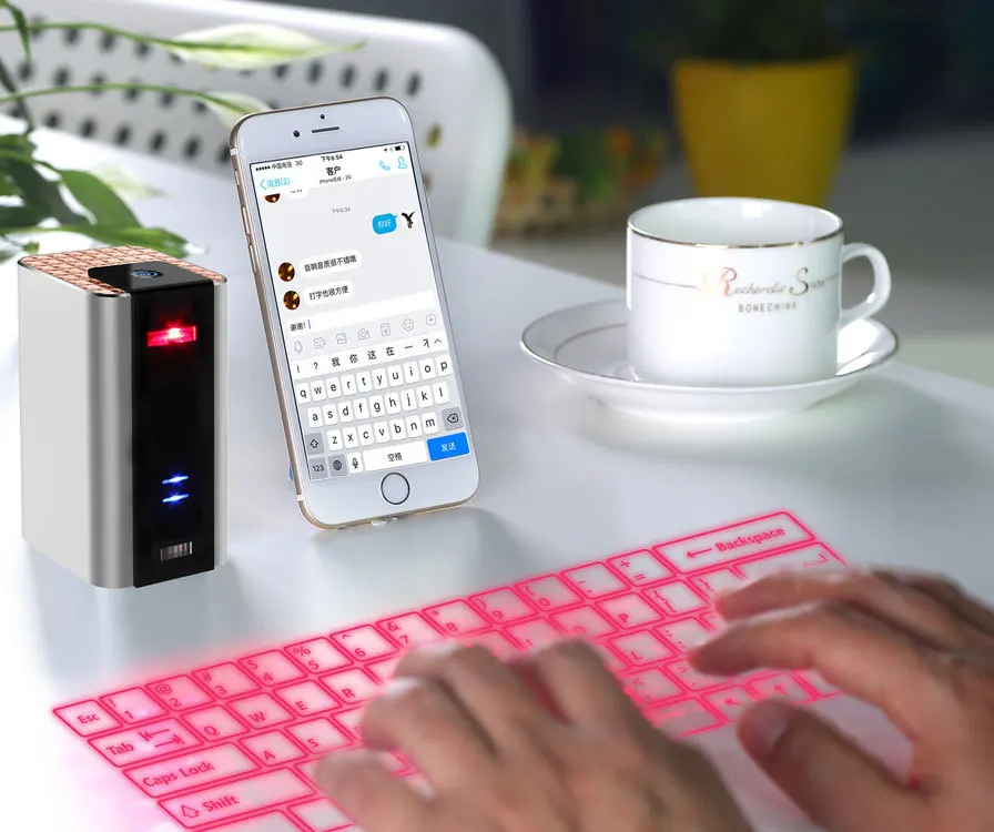 Новинка 2018 KB630 X1 bluetooth Беспроводная лазерная проекционная клавиатура Встроенный