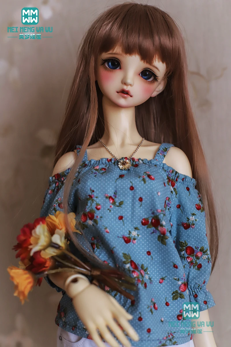 Одежда для куклы BJD 1/3 SD10 DD Модная белая рубашка + джинсовые шорты отдыха | Игрушки