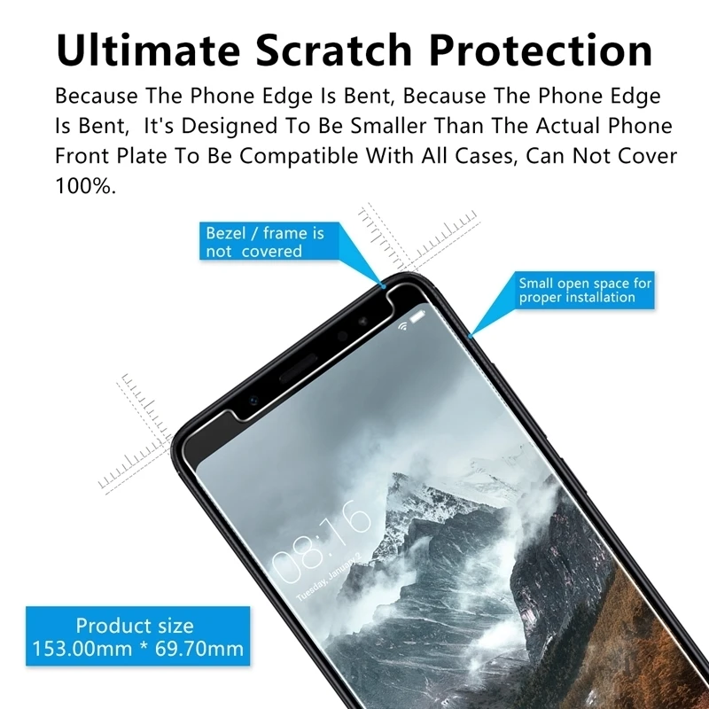2.5D 0 26 мм 9H Премиум Закаленное стекло для Xiaomi Redmi Note 5a защита экрана закаленная