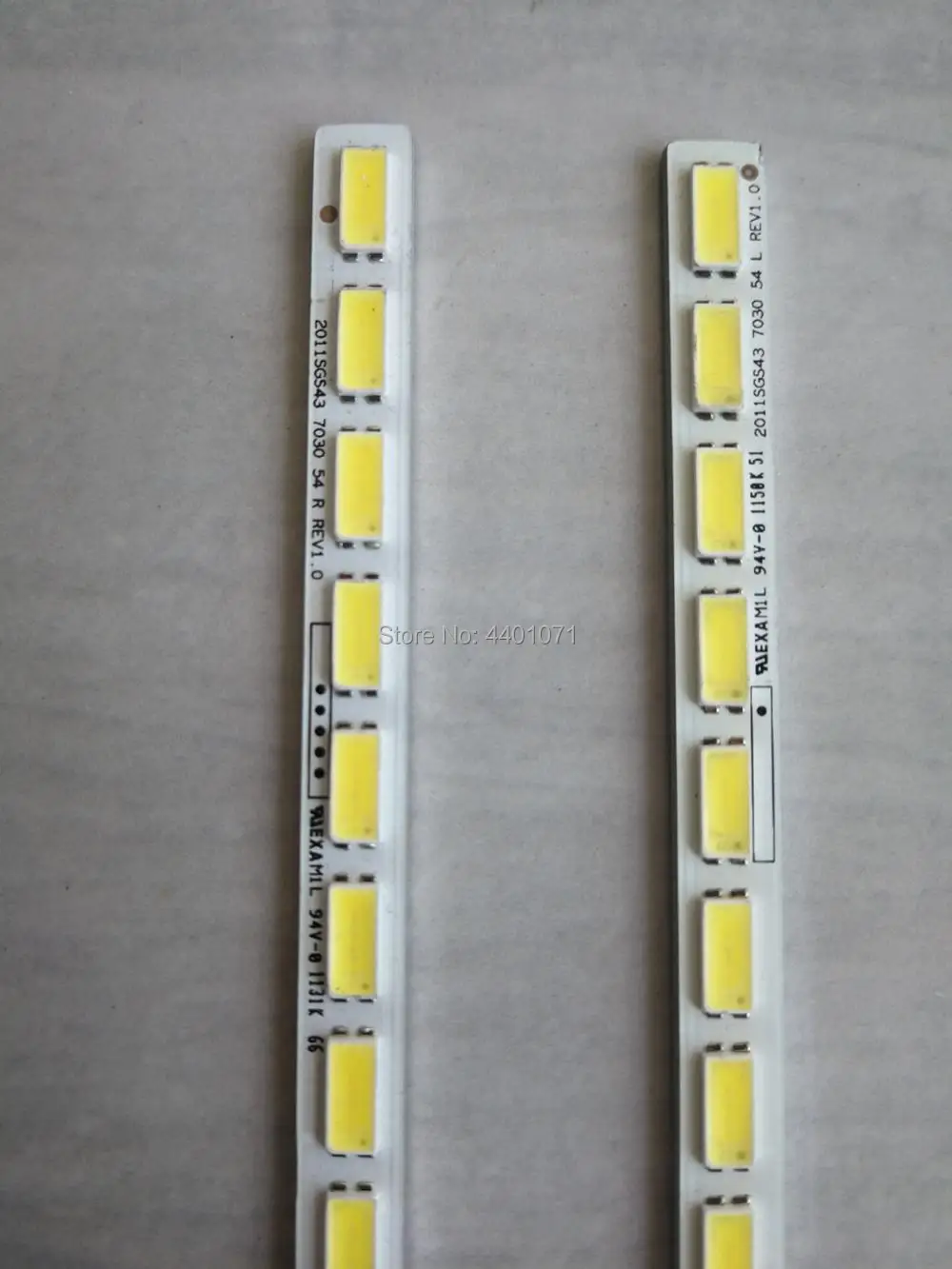 Tidily 2PCS Tv LED backlight strip 43 inch SLED 2011SGS43 7030 54 R/L REV1.0 1pcs 54led 466MM L | Освещение