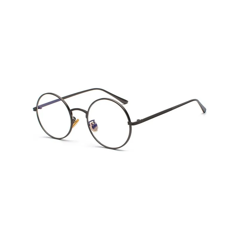 Gun Grey Transparent Новейшие Модные круглые солнцезащитные очки в стиле стимпанк, мужские черные солнцезащитные очки, круглые женские роскошные Винтажные Солнцезащитные очки из сплава - Цвет линз: Gun Grey Transparent