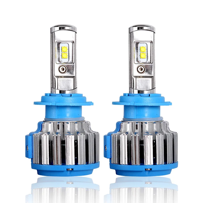 T1 CREE чип Cветодиодные лампы для авто фары led лампа ходовые огни лед диодные лампы для авто фар автомобиля лампы 8000LM 80 Вт 6000 К высокое Яркость H1 H4H7 9005 авто светодиодный налобный фонарь Foglight Луч 2 шт
