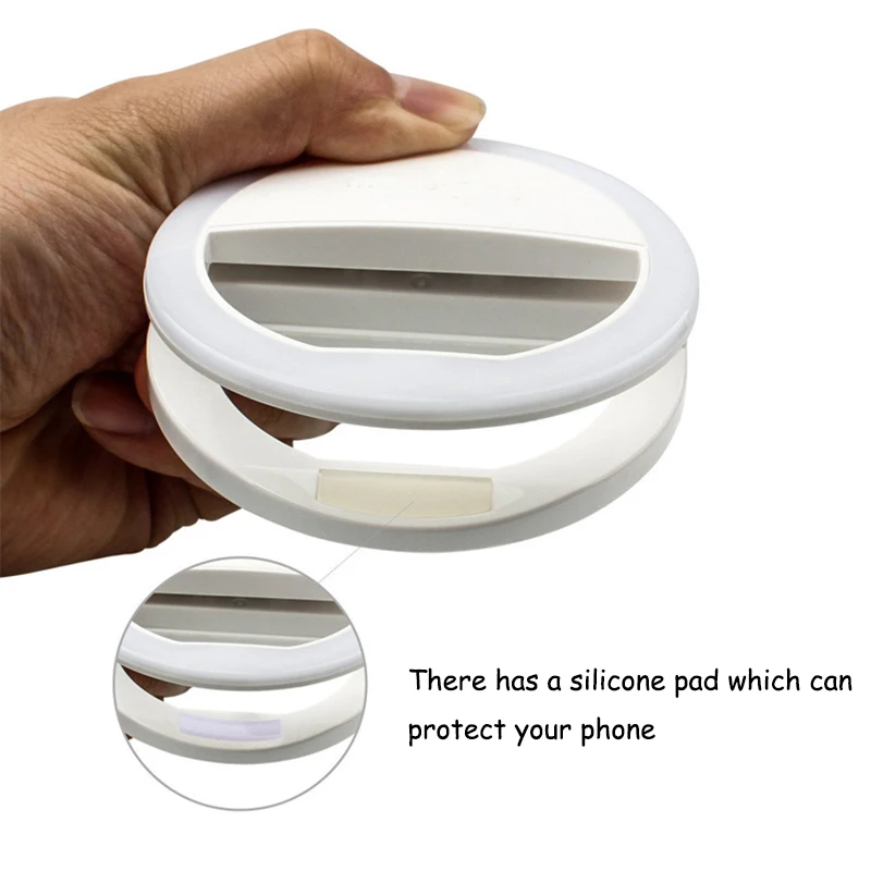 Селфи портативная Вспышка светодиодная камера телефон фотография кольцо света