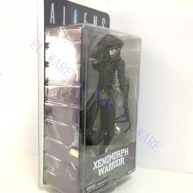 7 дюймов инопланетянин NECA Серия 1 желтый Xenomorph Воин 18 см ПВХ фигурка коллекционная