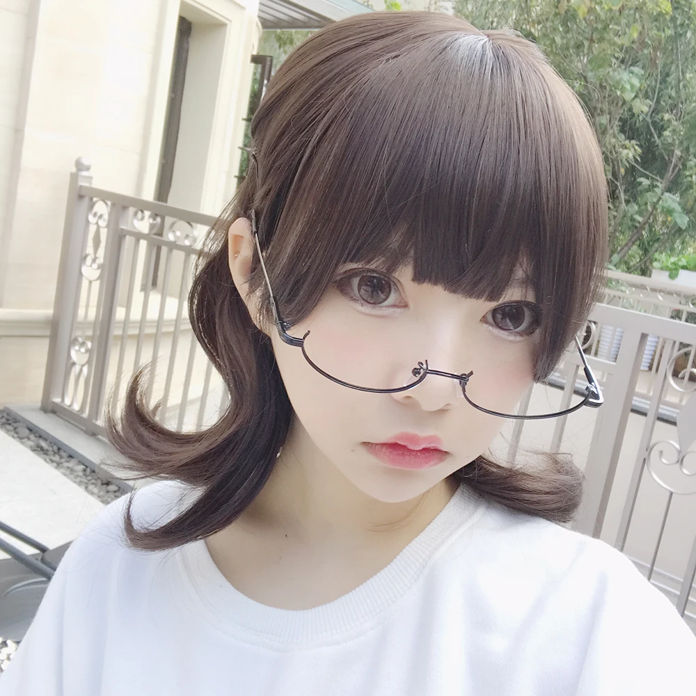 Sella, Новое поступление, уникальные очки Harajuku, без оправы, овальная оправа из сплава, очки, металлическая полуоправа, без линз, маленькие узкие очки для глаз