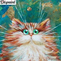 dispaint full squareround drill 5d diy diamond painting animal cat landscape 3d embroidery cross stitch 5d home decor a18391