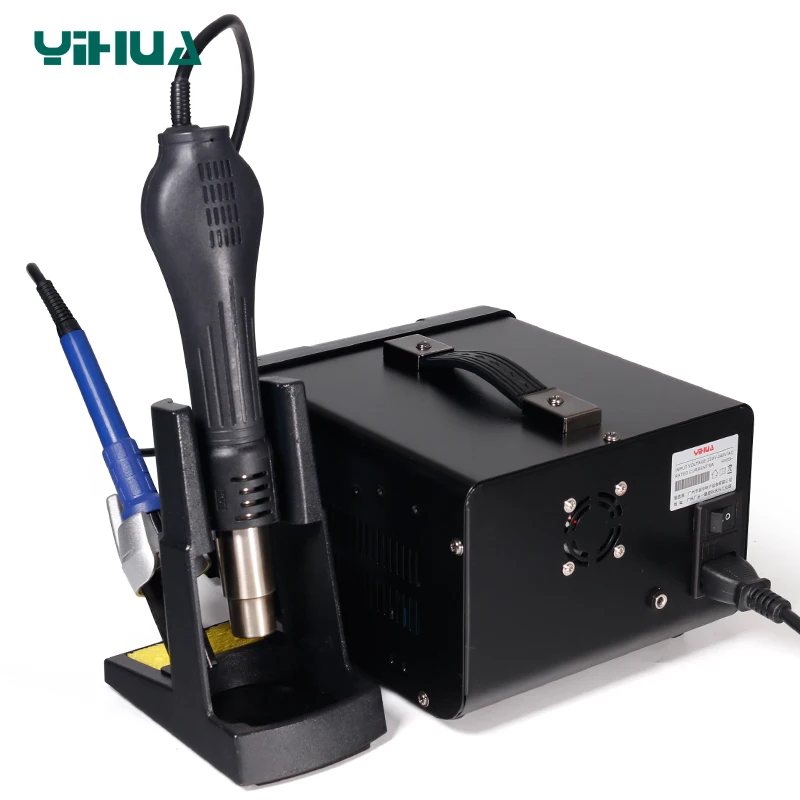 YIHUA 853D 5A II 920 Вт SMD паяльная станция USB DC ПИТАНИЕ тепловые пушки BGA паяльник для