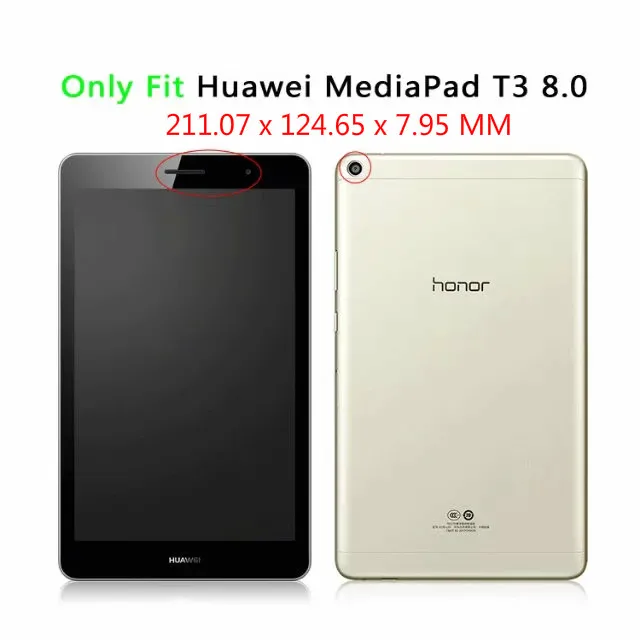 Чехол для Huawei чехол MediaPad T3 8 0 дюйма планшет Capa_Slim легкий магнитный 2 в сложенном