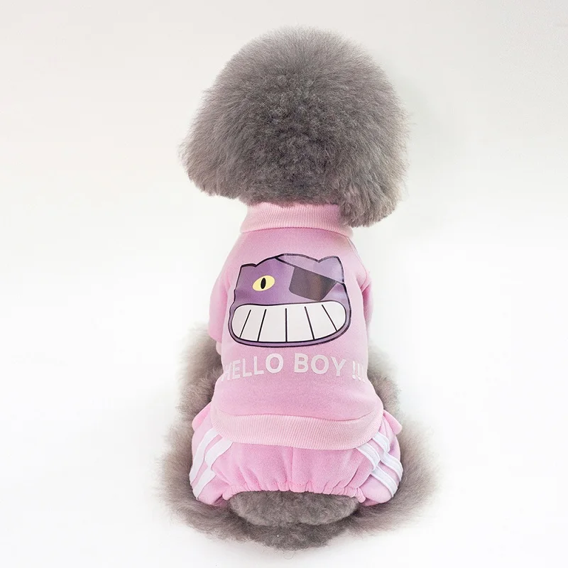 Cute Dog Clothes Sport Overalls Winter Warm Pet Puppy Chihuahua Shih tzu Jumpsuit S-XXL Free Shipping | Дом и сад