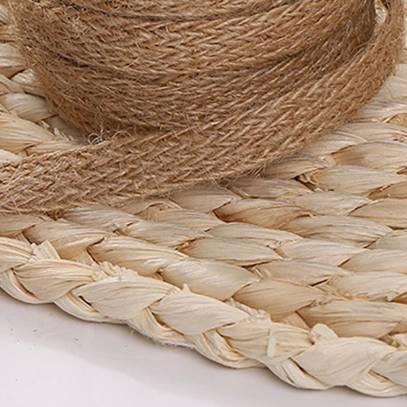 Natural Burlap Hessian Roll Jute Twine Cord Hemp Rope String Trim Rustic Wrap Gift Packing Wedding Party Decoration | Дом и сад