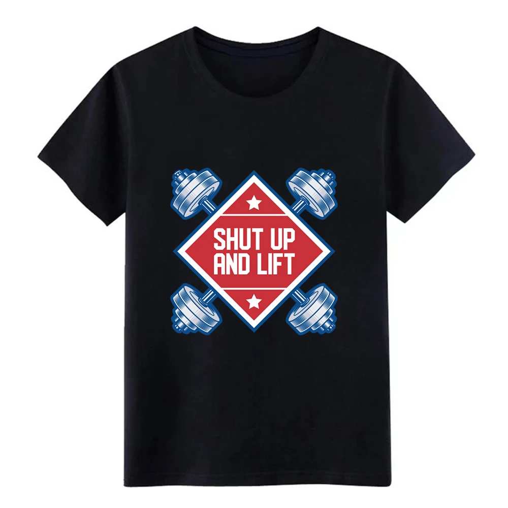 Мужская футболка для тренировок в тренажерном зале shut up and lift свободная из 100%