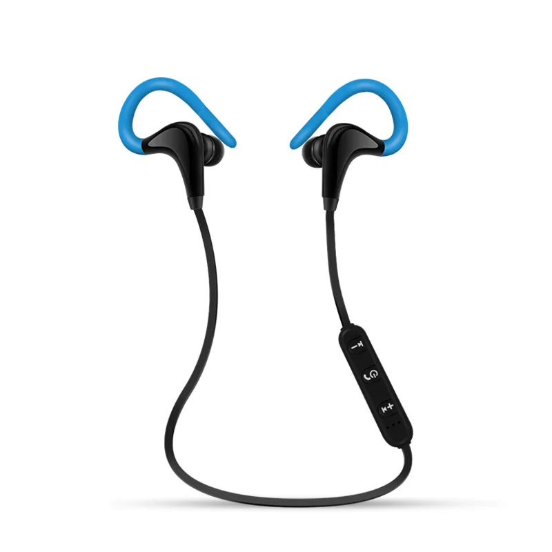 BT-1 Bluetooth наушники, беспроводные наушники, мини гарнитура, Bluetooth гарнитура с микрофоном, скрытые Наушники для iPhone, всех смартфонов - Цвет: Синий