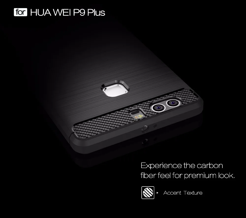 Чехол Для Huawei P9Plus мода Новые ТПУ противоударный Золото Металлическая Крышка