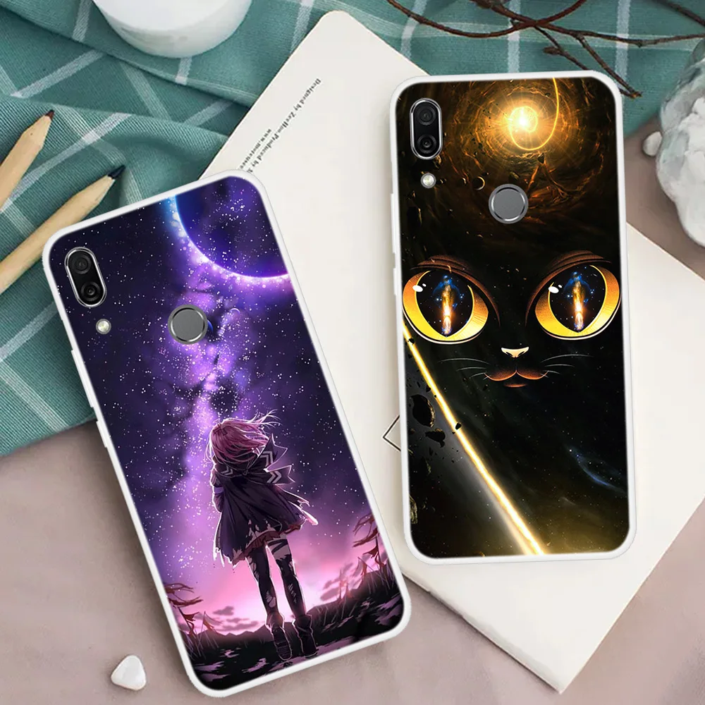 Чехол для Huawei P Smart Z мягкий защитный силиконовый чехол с принтом PSmart Funda |