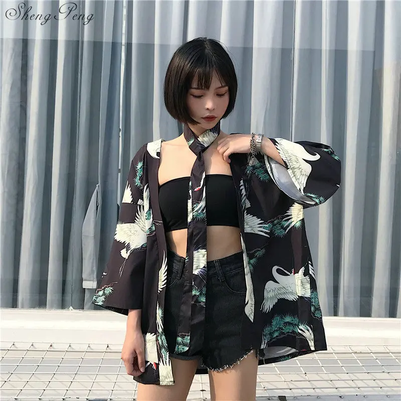 Японские кимоно рубашка кардиган пляжная мода традиционные японские yukata женские