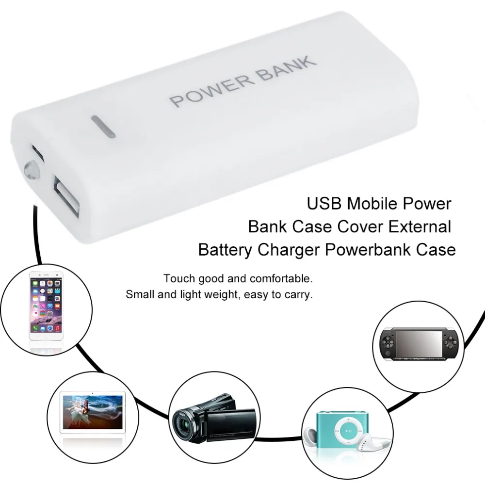 Многоцветный дополнительный USB Чехол для мобильного банка питания новый