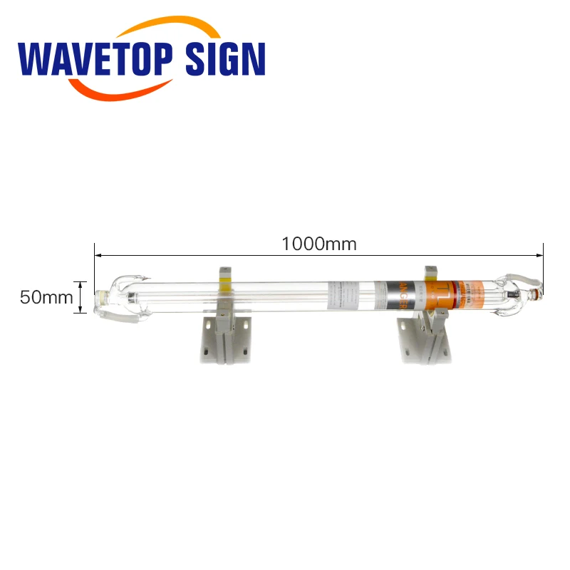 WaveTopSign TongLI 50 Вт Co2 лазерная стеклянная трубка длиной 1000 мм диаметром используется