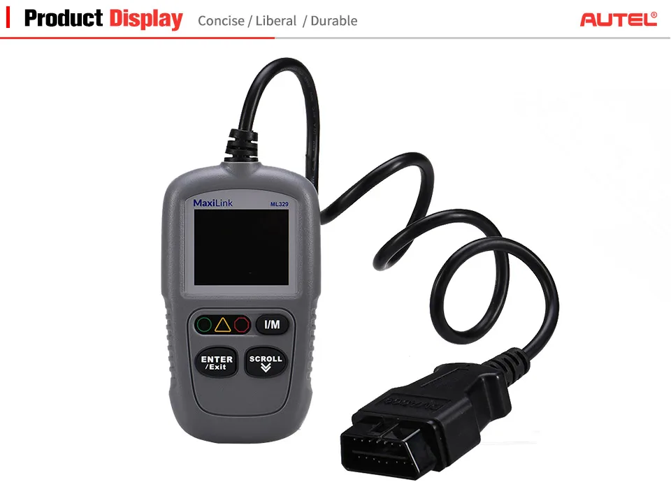 Autel MaxiLink ML329 OBD2 сканер Авто OBD 2 код ридер автомобильный диагностический инструмент с одним щелчком I/M ключ готовности pk AL319