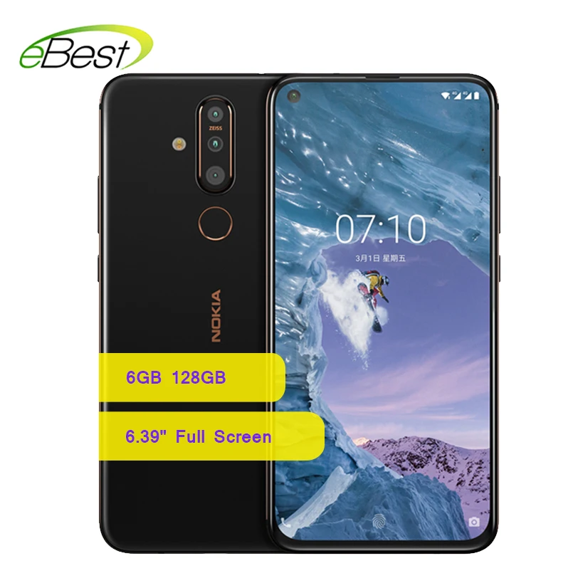 Мобильный телефон Nokia X71 4G 6,39 дюймов PureDisplay Snapdragon 660 6 ГБ 128 ГБ Android 9,0 мобильный телефон 3500 мАч аккумулятор смартфон