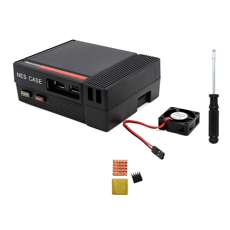 Чехол для Mini NES чехол Retroflag с дизайном охлаждающего вентилятора + геймпад Raspberry Pi 3 /