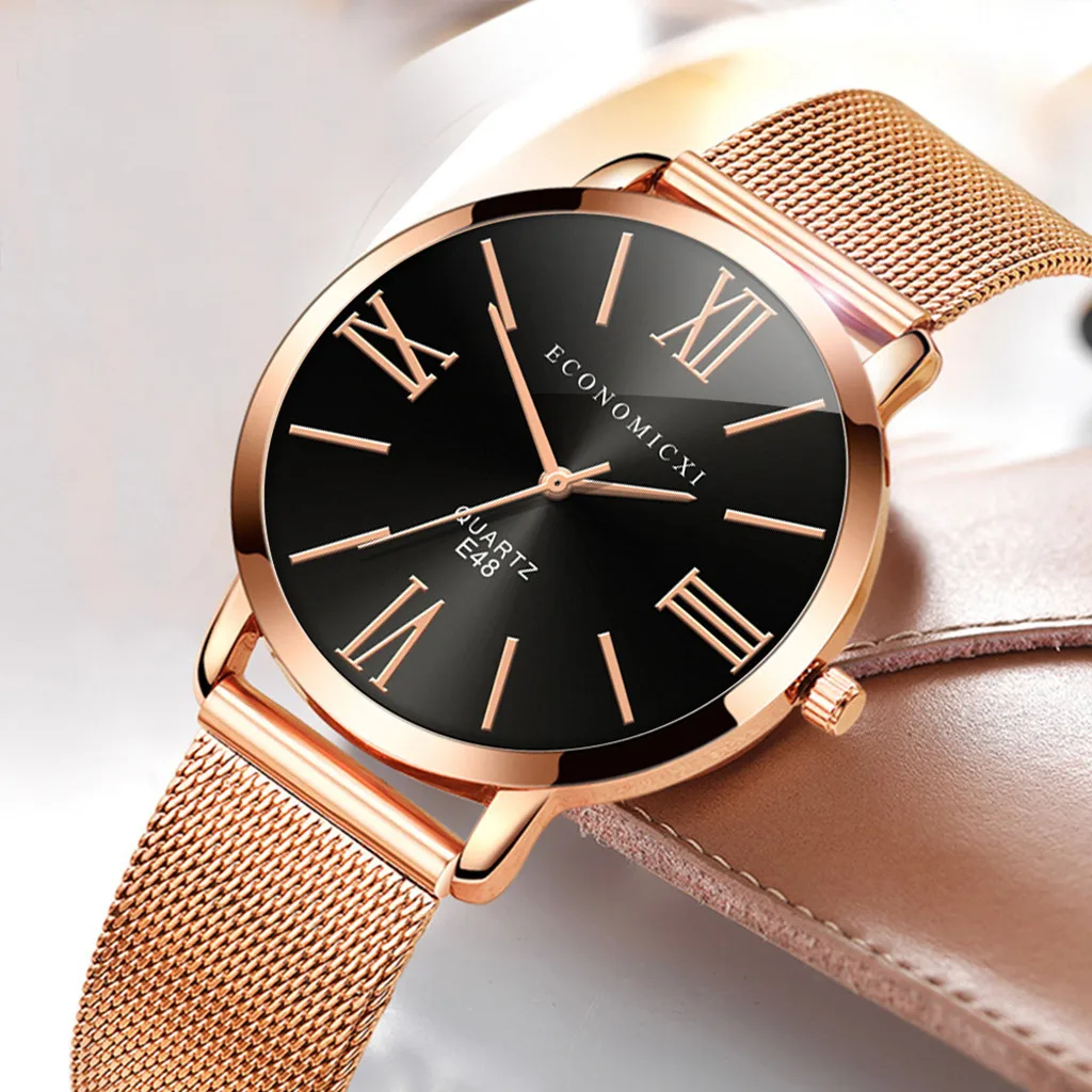 Reloj Mujer Fashion Women Watches Top Luxury Brand rose gold Female Clocks Mesh Steel Classic Lady Watch Dress Business Clock A5 | Наручные