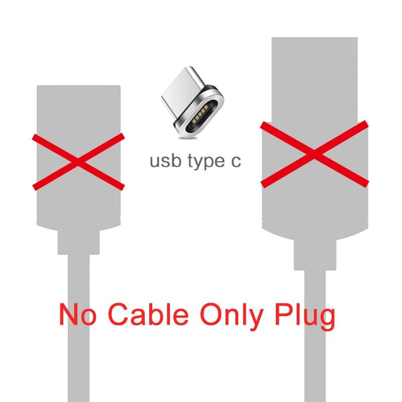 Micro USB Магнитный кабель Quick Charge 3.0A type C USB кабель телефонный кабель для быстрой зарядки Шнур для iphone samsung USB C кабель - Цвет: Type C plug
