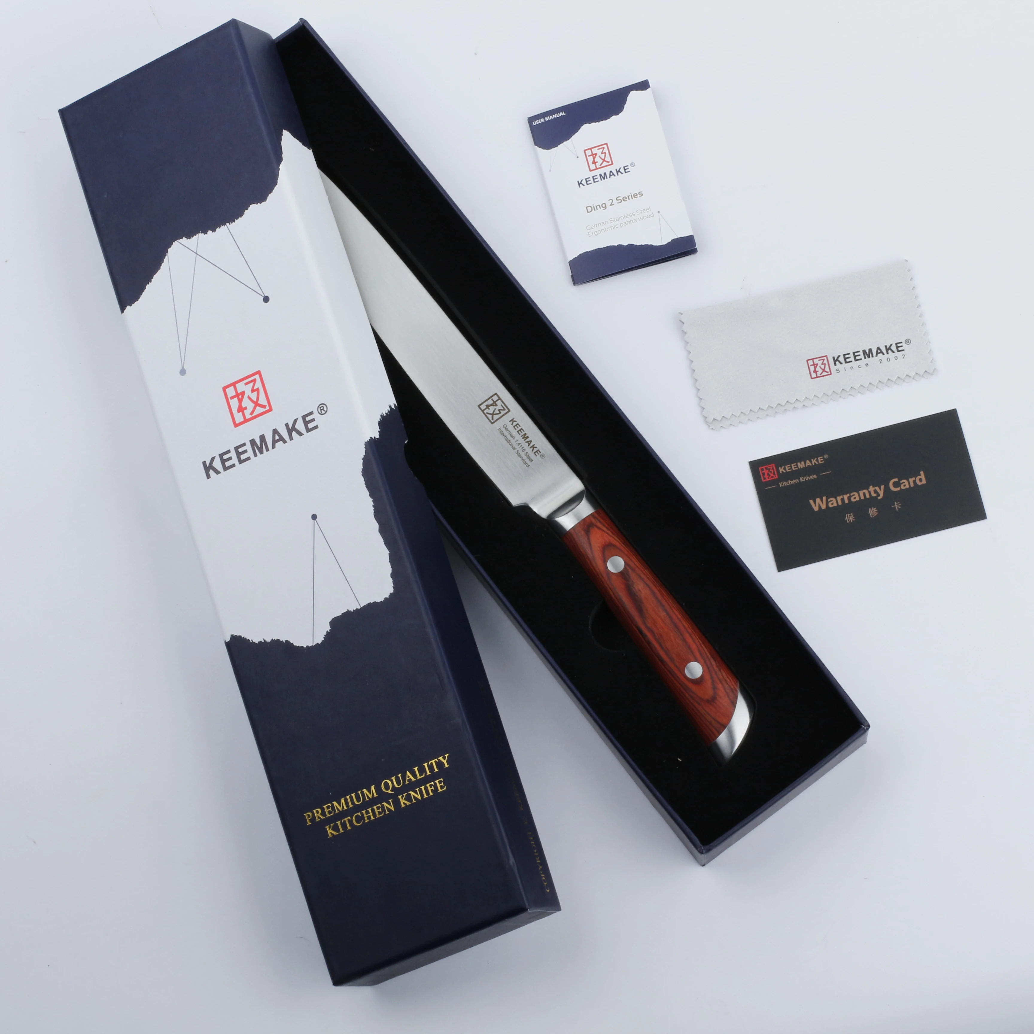 SUNNECKO 8&quot Slicing Chef Knife Kitchen Knives German 1.4116 Steel High Carbon 58HRC Strong Blade Cutter Tools Color Wood Handle | Дом и