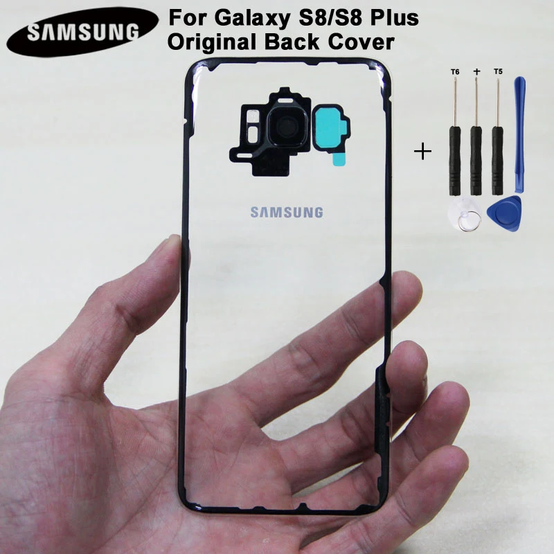 Задняя крышка для Samsung Galaxy S8 Plus G9500 SM G950U G9508 G9550 G9 G955 прозрачный стеклянный