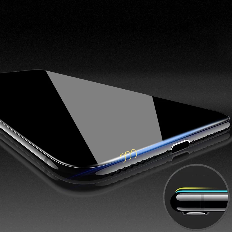 4D изогнутые закаленное стекло для iphone X холодной резные прозрачный полный экран HD