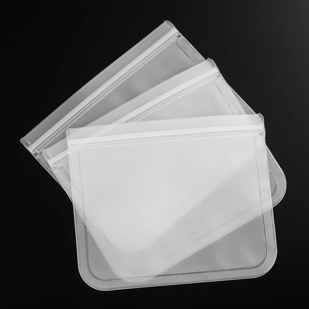 1 шт. Новинка EVA полупрозрачные многоразовые сумки для хранения продуктов герметичные Ziplock Сумки Многоразовые сэндвич мешок замораживания холодильник инструменты