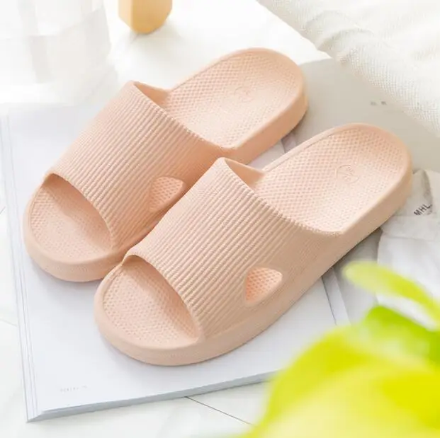 Pink Оригинальные тапочки Xiaomi mijia мягкие женские и мужские сандалии для купания детская повседневная обувь нескользящие домашние тапочки для душа - Цвет: Pink