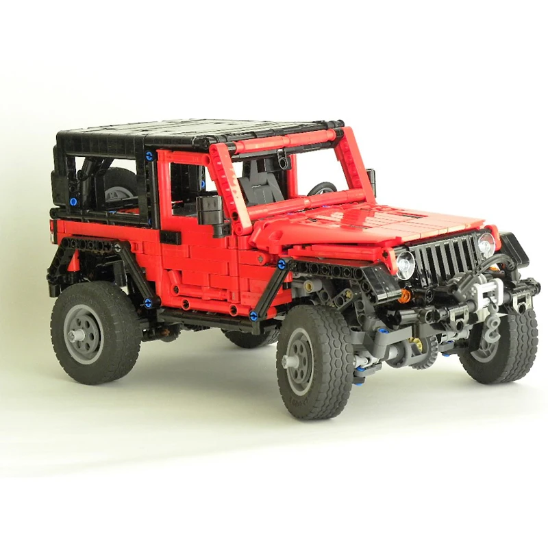 Новая серия Technic RC внедорожник Jeep Wrangler автомобиль совместим со строительными блоками Набор Обучающие подарки на день рождения