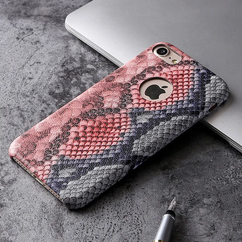 Для iPhone X 8 7 6 6S Plus мягкий чехол с дизайном змеиной кожи для 7Plus XS Max 5 S XR coque Fundas |