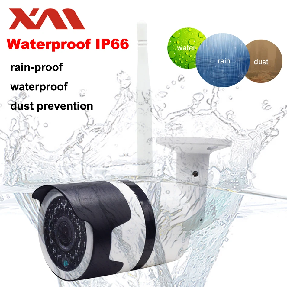 XM Sony IXM323 Беспроводная 3.0MP наружная Водонепроницаемая цилиндрическая ip камера Wifi