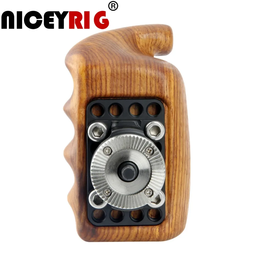 Niceyrig стабилизированная деревянная ручка розетка рамка для камеры рукоятка DSLR