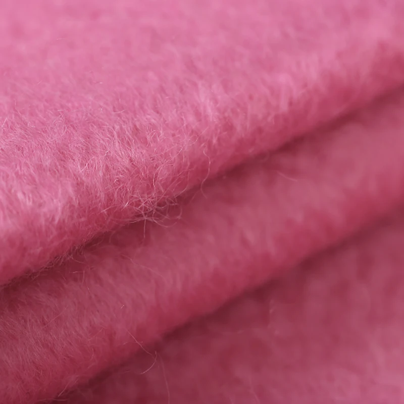 125CM Wide 660G/M Weight Long Velvet Blue Alpaca Wool Fabric for Autumn and Winter Dress Overcoat E235 | Дом и сад