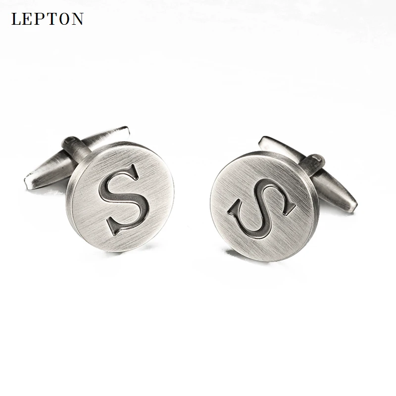 Запонки Алфавит Lepton с надписью S of an запонки для мужчин s антикварные