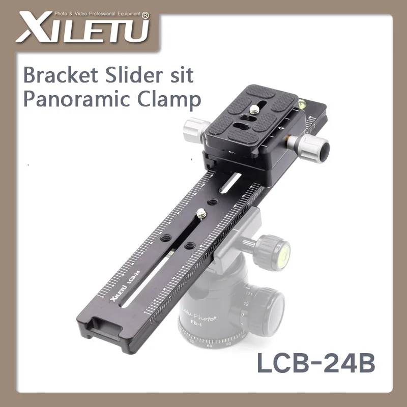 

XILETU LCB-24B Track Dolly Slider Focusing Focus Rail Slider & Clamp and QR Plate Meet Arca Swiss For DSLR Camera Canon