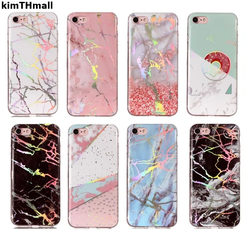 

Чехол для Apple iphone 8 задняя крышка fundas для iphone 8 Plus чехол, мраморный узор прозрачный силиконовый мягкий чехол для телефона kimTHmall