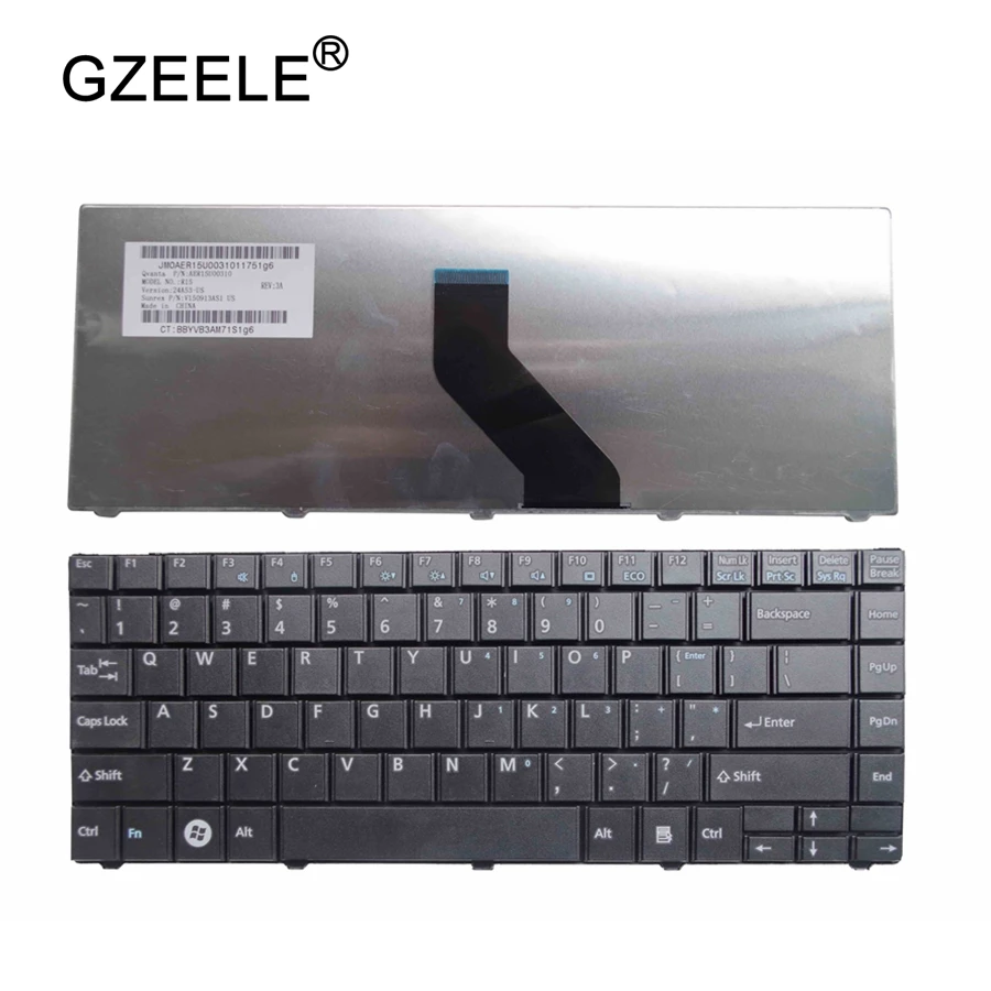 Фото Клавиатура GZEELE для ноутбука Fujitsu Lifebook LH531 BH531 LH701, черная английская версия №1