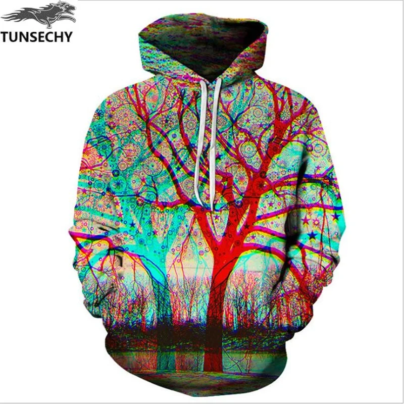 TUNSECHY Мужская/Женская 3D Толстовка с капюшоном толстовка унисекс | Мужская одежда